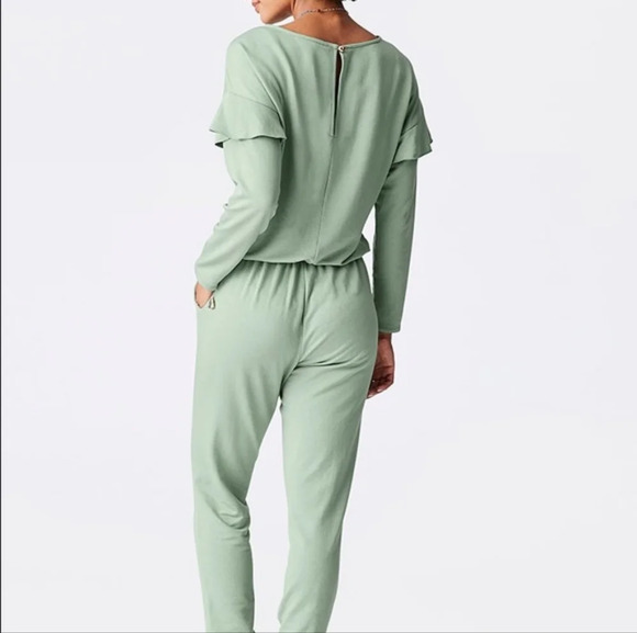 Matilda jane resting day sage green romper one piece lounge suit NWT - Picture 2 of 7